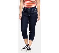 Queen Kerosin Betty Capri Vaqueros de señoras, azul, tamaño 26 para Mujer