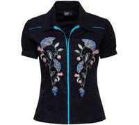 Queen Kerosin Blusa de mujer, tamaño S