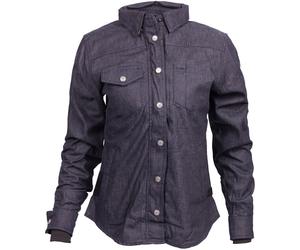 Queen Kerosin Built it Up Blanko Adventure Camisa de damas, azul, tamaño XS para Mujer