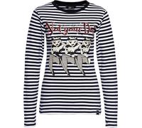 Queen Kerosin Camisa básica de manga larga QKI22004 Negro XXL