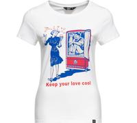 Queen Kerosin Camiseta básica de mujer "Cool Love" QKU41010 XXL