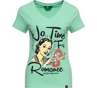 Queen Kerosin Camiseta Básica de Mujer Cuello en V "No Time" QKU41016 XXL