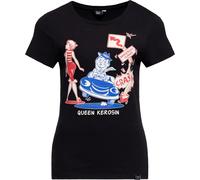 Queen Kerosin Camiseta básica de mujer "Curvas peligrosas" QKU41014 S