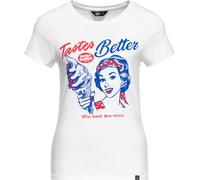 Queen Kerosin Camiseta básica de mujer "Taste Better" QKU41013 XS