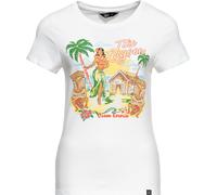 Queen Kerosin Camiseta básica de mujer "Tiki Lagoon" QKU41012 M