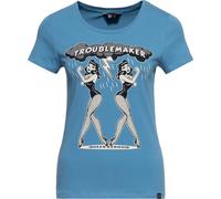 Queen Kerosin Camiseta básica de mujer "Trouble Maker" QKI31002 XXL