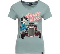 Queen Kerosin Camiseta estampada para mujer "Built It Up" QKI31001 L