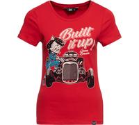 Queen Kerosin Camiseta estampada para mujer "Built It Up" QKI31001 XXL