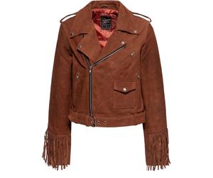 Queen Kerosin Chaqueta de ante para mujer QKI49018 XS