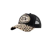 Queen Kerosin Gorra de camionero para mujer · Leo · Gorra de béisbol · Fake Fur · Wild Cat · Leopard · Parche · De imitación de piel · Snapback · Malla · Retro · Vintage · Rockabella · Pinup · Touch