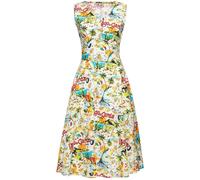 Queen Kerosin Ladies Aop 50S Retro Sleeveless Swing Dress "Lake Garda" QKU46025 S