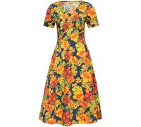 Queen Kerosin Ladies Aop 50S Retro Swing Dress "Flower Island" QKU46004 XXL