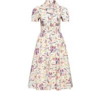 Queen Kerosin Ladies Aop Vintage Retro Swing Dress "Amsterdam" QKU46011 XS