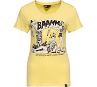 Queen Kerosin Ladies Bammm Print T-Shirt Amarillo 4XL