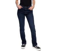 Queen Kerosin Motogear Dark Blue Vaqueros de mujer en motocicleta, azul, tamaño 38