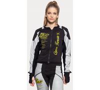 Queen Kerosin Motorgear Underbody Chaqueta protectora de señoras, negro-gris, tamaño XS para Mujer