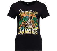 Queen Kerosin Queen Of The Jungle Camiseta de mujer, negro, tamaño XL