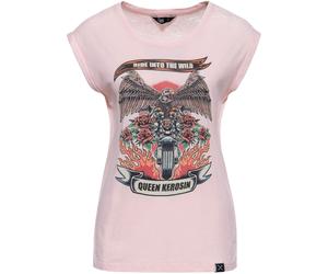 Queen Kerosin Ride Into The Wild Camiseta de mujer, rosa, tamaño XS