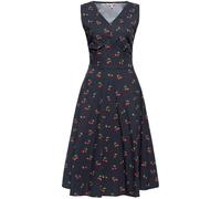 Queen Kerosin Señoras Aop 50S Retro Vestido sin mangas Swing "Cereza" QKU46021 L