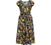 Queen Kerosin Vestido Swing conit estampado tropical QKU26001 Multicolor XS