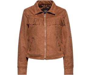 Queen Kerosin Western Chaqueta de mujer, marrón, tamaño S