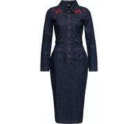 Queen Kerosin Western Vestido lápiz QKI26011 Denim XS