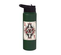 Queen King Of Hearts Valentines V-Day Couple Matching Funny Stainless Steel Insulated Water Bottle