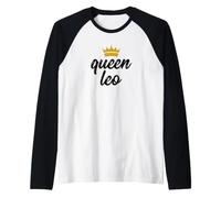 Queen Leo Zodiac Sign Birthday Camiseta Manga Raglan