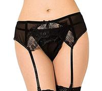 Queen Lingerie Tanga con Liguero de Encajes 100 g