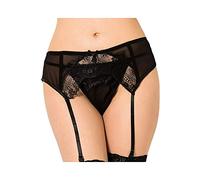 Queen Lingerie Tanga con Liguero de Encajes 100 g