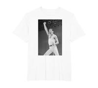 Queen Live Aid en el Estadio Freddie Mercury de Wembley 1985 Camiseta, Hombre Tallas Grandes, Blanco, 2X Alto