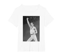 Queen Live Aid en el Estadio Freddie Mercury de Wembley 1985 Camiseta, Mujer Tallas Grandes, Blanco, 1XL Grande