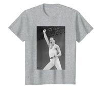Queen Live Aid en el Estadio Freddie Mercury de Wembley 1985 Camiseta, Niños, Gris Jaspeado, 6 años