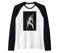 Queen Live In Newcastle Magic Tour Freddie Mercury Camiseta Manga Raglan
