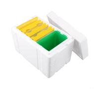 Queen Mating Nucleus Box para mini cría de colmenas, herramienta portátil de cosecha de abejas con construcción de espuma de cedro, contenedor de inseminación artificial para apicultores