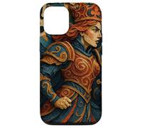 Queen of Club Warrior Armor Medieval Fantasy Lucky Poker Carcasa para iPhone 12/12 Pro