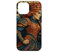 Queen of Club Warrior Armor Medieval Fantasy Lucky Poker Carcasa para iPhone 12 Pro MAX