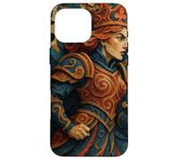 Queen of Club Warrior Armor Medieval Fantasy Lucky Poker Carcasa para iPhone 16 Pro MAX
