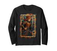 Queen of Club Warrior Armor Medieval Fantasy Lucky Poker Manga Larga