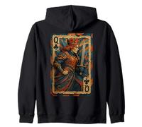 Queen of Club Warrior Armor Medieval Fantasy Lucky Poker Sudadera con Capucha