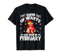 Queen of Hearts Born In February Poker Legend Birthday GNOME Camiseta