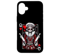 Queen Of Hearts Chef Chic Bakery, genial juego de cartas para hornear Carcasa para iPhone 16 Plus