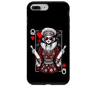 Queen Of Hearts Chef Chic Bakery, genial juego de cartas para hornear Carcasa para iPhone 7 Plus/8 Plus