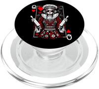 Queen Of Hearts Chef Chic Bakery, genial juego de cartas para hornear PopSockets PopGrip para MagSafe