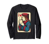 Queen of Hearts Hot Chocolate Cozy Winter Cocoa Manga Larga