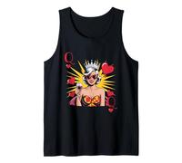 Queen of Hearts Saluda al Amor Propio Fabulous Vibes Wine Camiseta sin Mangas