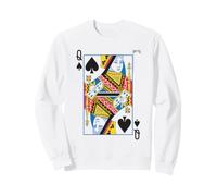 Queen of Spades Playing Card Easy Halloween Group Costume Sudadera