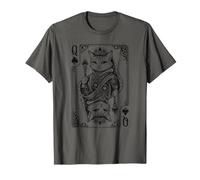 Queen of Spades Royal Cat Vintage - Juego de Cartas Camiseta