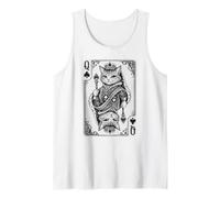 Queen of Spades Royal Cat Vintage - Juego de Cartas Camiseta sin Mangas