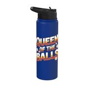 Queen Of The Balls - Divertido jugador de bingo Stainless Steel Insulated Water Bottle